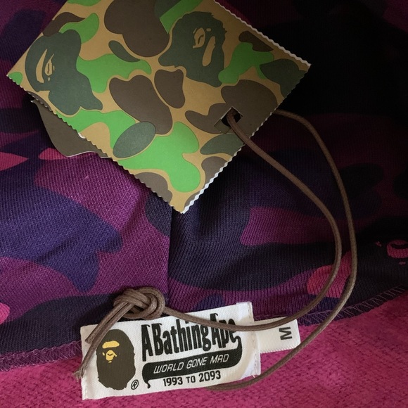 Bape / A Bathing Ape Tiger Purple Zip-Up Hoodie - Picture 3 of 8